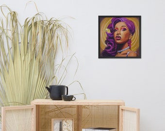 Cardi B - Póster enmarcado