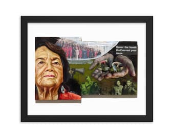 Dolores Huerta - Lámina enmarcada