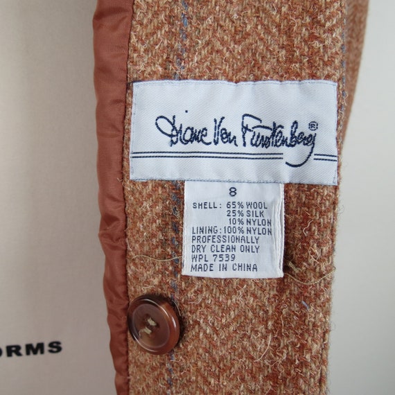 Vintage Diane von Furstenberg Wool sales Blend Blazer Size 10