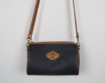 Vintage 1990s crossbody bag Esprit purse black handbag vegan leather