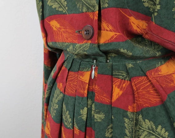 Vintage 1980s silk dress 1990s mini shirt dress s… - image 7