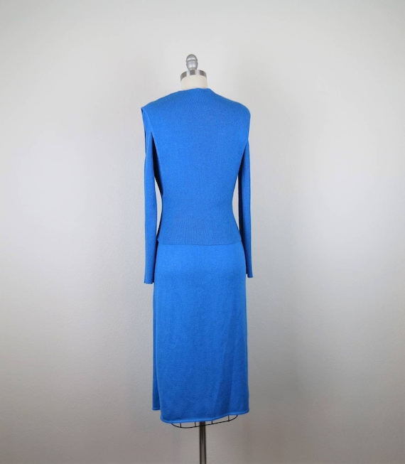 Vintage 1970s knit dress set, 2 piece, vest, mod,… - image 7