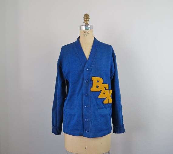 vintage 1940s - 1950s wool Indian Brand letterman