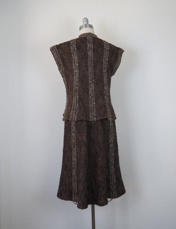 Vintage 1970s knit set, skirt and vest, 2 piece, … - image 7