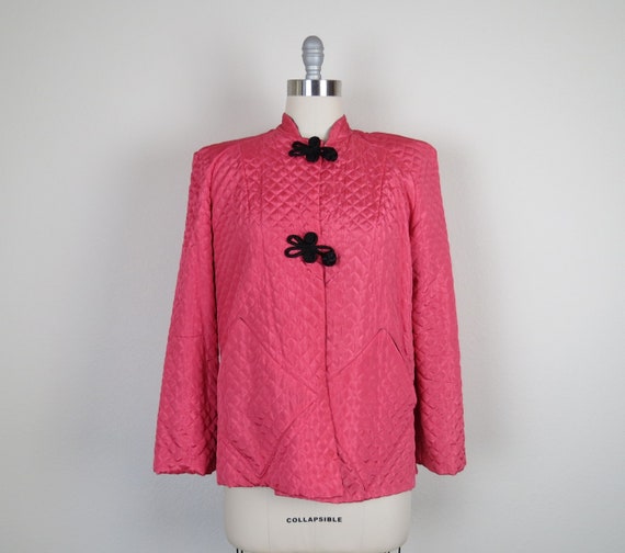 vintage 1940s quilted bed lounge jacket size mediu