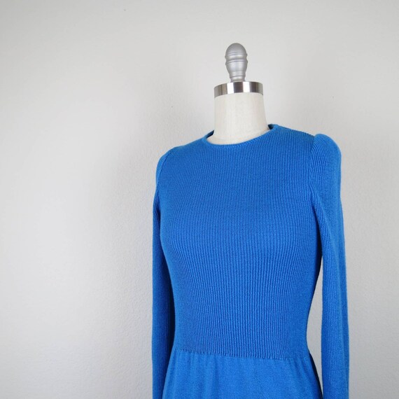 Vintage 1970s knit dress set, 2 piece, vest, mod,… - image 8