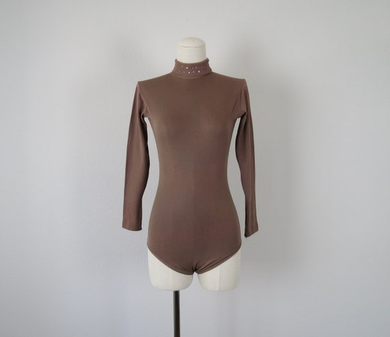 size xxs - xs vintage 1960s bejeweled body suit le