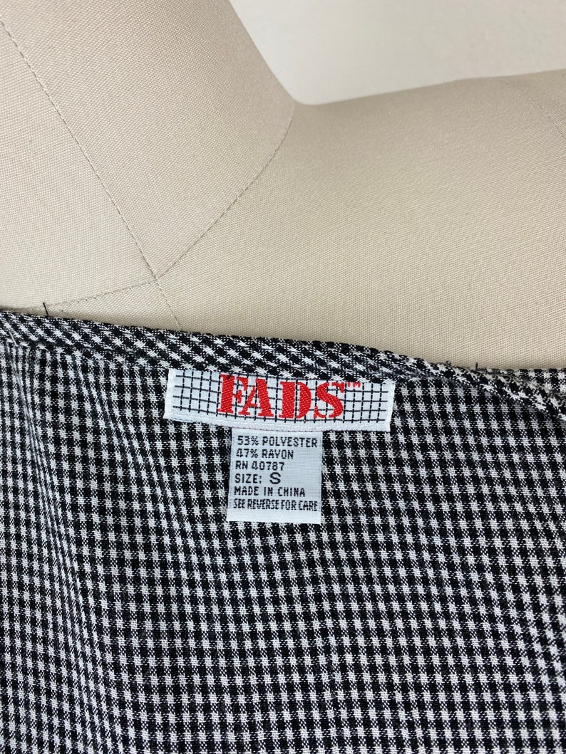 1990s gingham jumper dress size medium vintage market dress Vintage 90s cottagecore dress