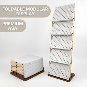 XL opvouwbaar prikborddisplay | Volledig 3D-geprint verkoopdisplay voor markten en ambachtsbeurzen