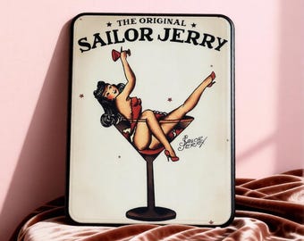Sharpe tin sign vintage vintage sailor jerry rummetal tin sign wall decoration home bar sign 8 w x 12 h