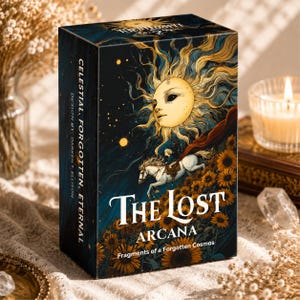 The Lost Arcana Tarot Deck, Vintage Fantasy Tarot Cards, Celestial Oracle Deck, Mystical Divination Cards, Spiritual Gift for Readers