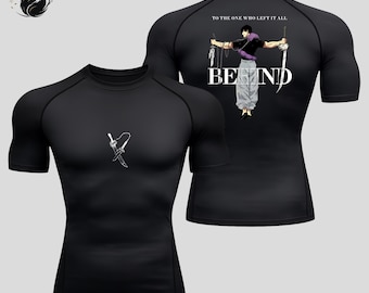 Camiseta de compresión JJK, camiseta de manga corta para entrenar con estampado de anime, camiseta de manga, regalo para amantes del anime.