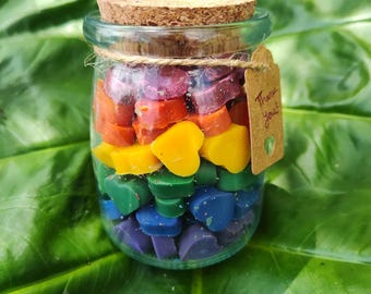 Pot de cire en forme de coeur