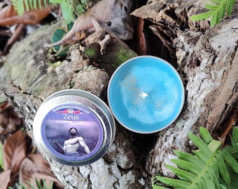 Zeus - Greek Deity of The Sky - 4 oz Soy Candle