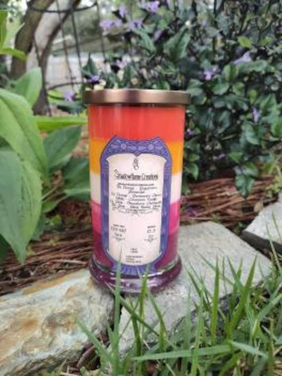 Pride Month - Lesbian Flag Status Jar Candle