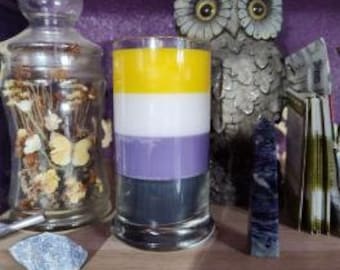 Pride Month - Non-Binary Flag Status Jar Candle