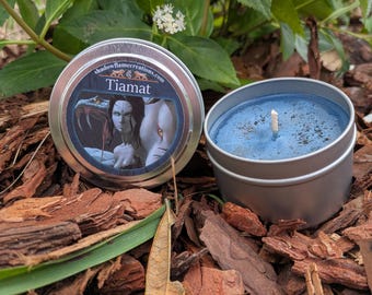Tiamat - Déesse mésopotamienne - Bougie de soja 4 oz