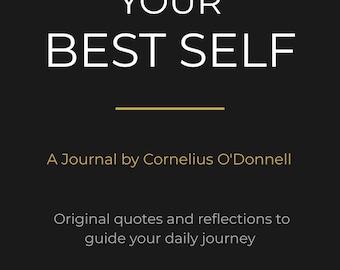 Manifest Your Self Hardcover Journal – Original Quotes, Reflections (6x9 inches)