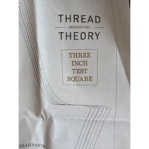 Cartamodello Thread Theory per pantaloni da uomo Jedediah, non tagliato, taglie 30-40 (pantaloni/pantaloni corti).