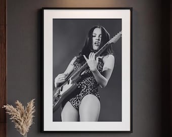 Olivia Rodrigo Poster | Black and White Concert Photography Print | GUTS Tour Wall Art | Pop Music Room Decor