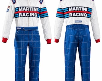 Martini Embroidered Kart Racing Suit