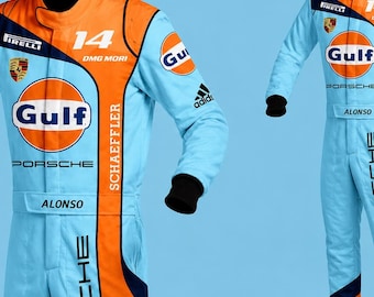 Traje de karting con estampado por sublimación del Golfo