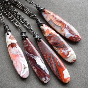 Crazy lace agate pendant online