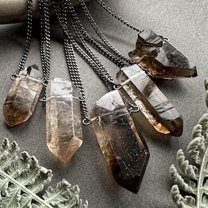 Smoky Quartz Necklace - Etsy