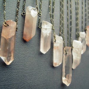 Raw Rose Quartz Necklace Raw Crystal Necklace Pink Quartz Crystal Pendant Rose Quartz Jewelry Rose Quartz Pendant Gemstone Necklace image 2