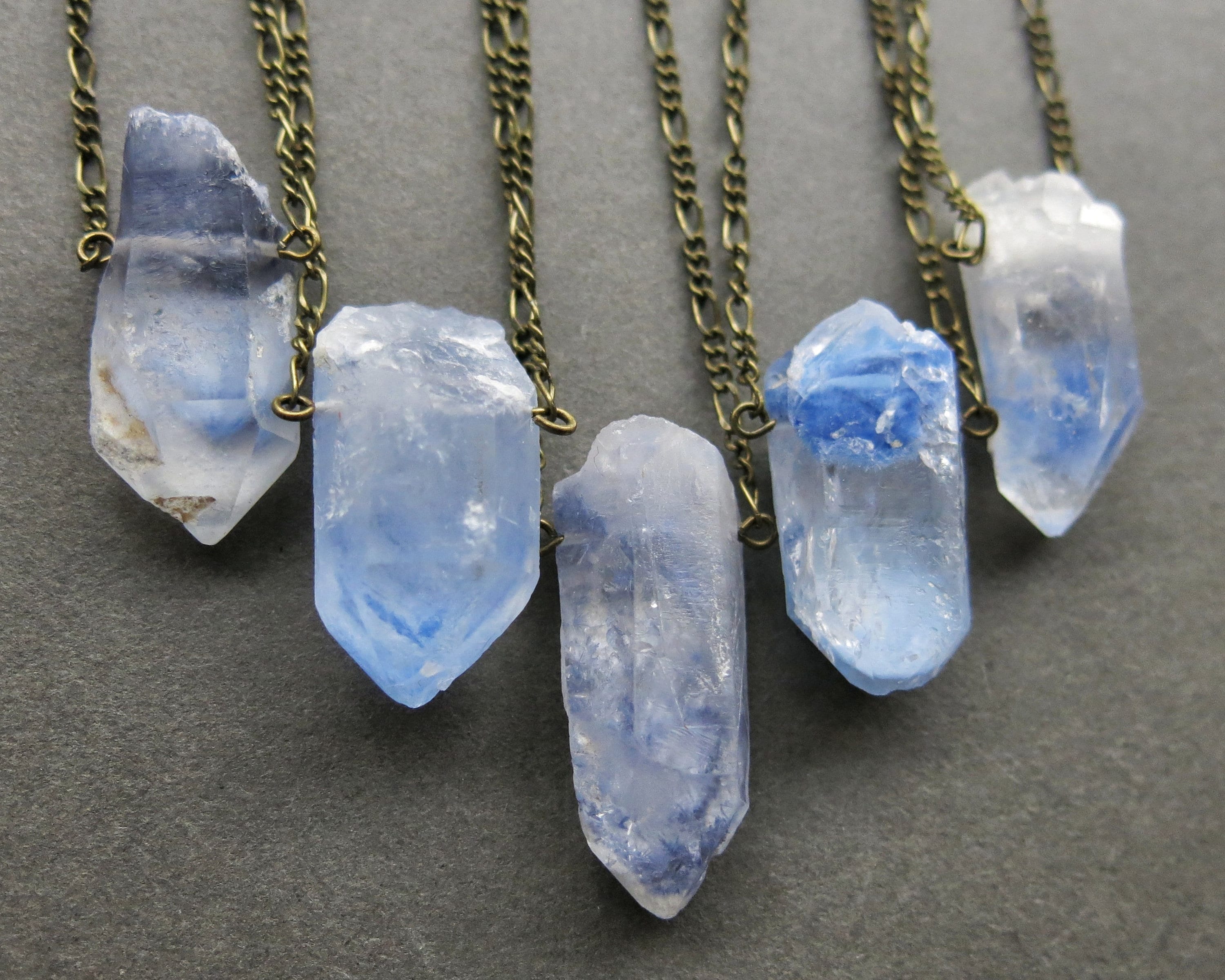 Dumortierite Quartz Necklace Rare Crystal Necklace Blue Quartz Pendant Raw  Crystal Pendant Phantom Quartz Necklace Crystal Jewelry - Etsy