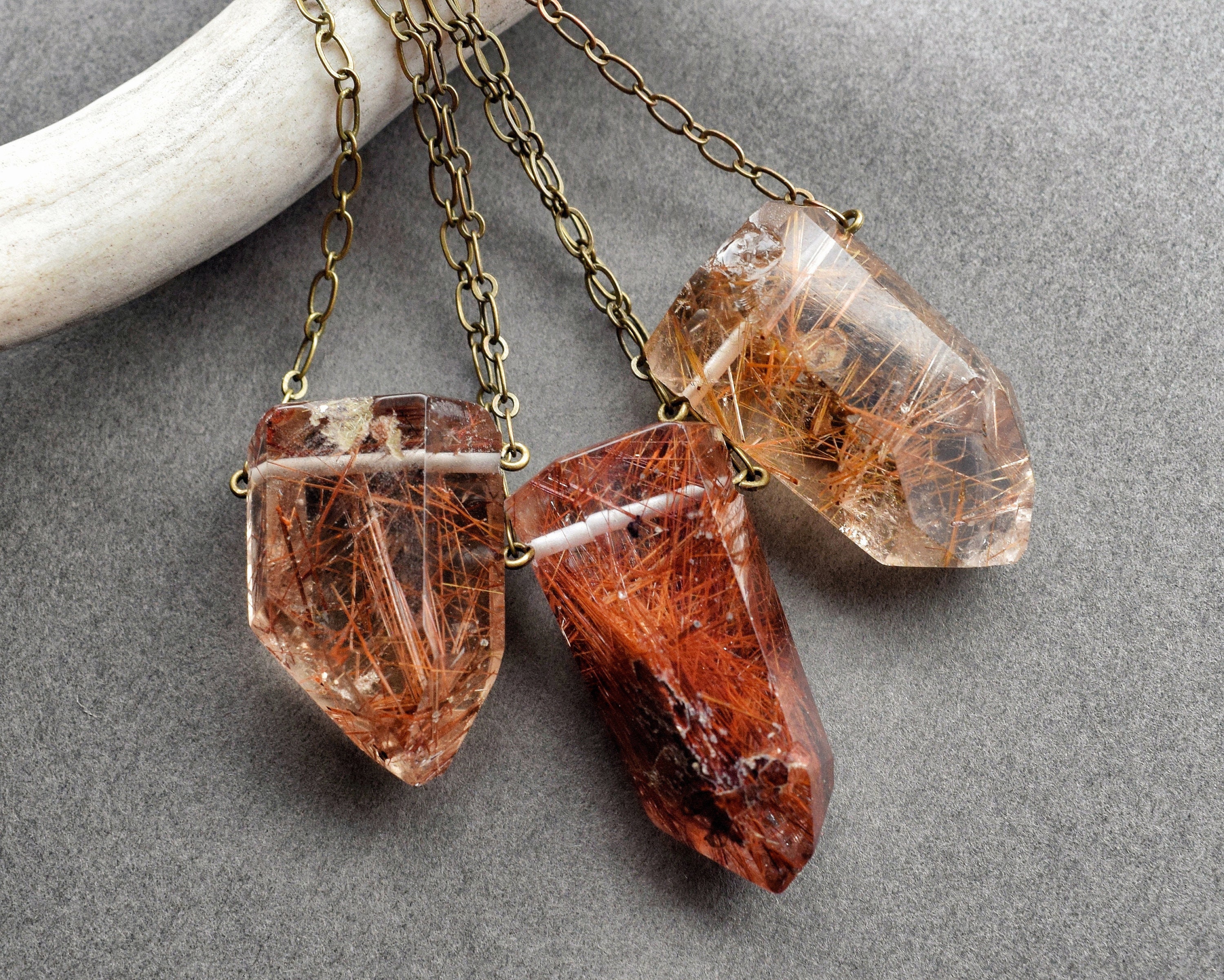 Red rutilated quartz - Etsy 日本 Red rutilated quartz - Etsy 日本