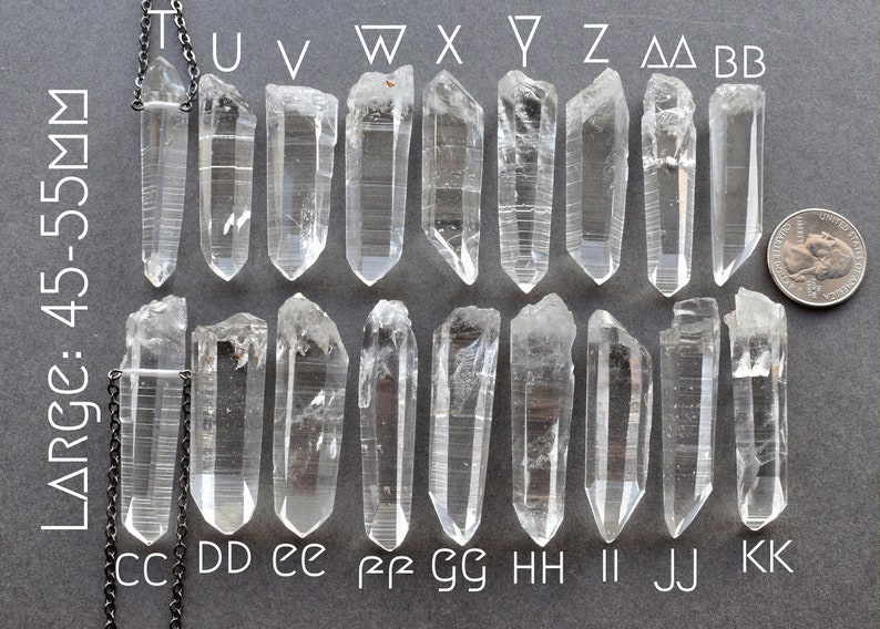 Colombian Lemurian Quartz Necklace Optical Clear Quartz Pendant Mens Raw Crystal Necklace Witchy Crystal Jewelry Boho Pagan Talisman image 8
