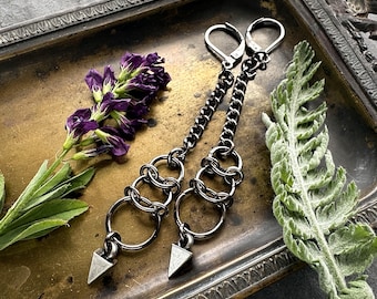 Grunge Spike Ohrringe, y2k Alt Gothic Schmuck, Coole Edgy Goth Ohrringe, Punk Emo Ästhetik