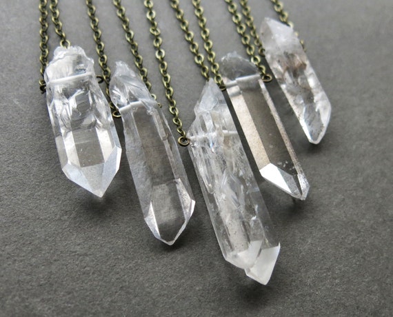 Handmade Rainbow Quartz Crystal Necklace for Women & Men