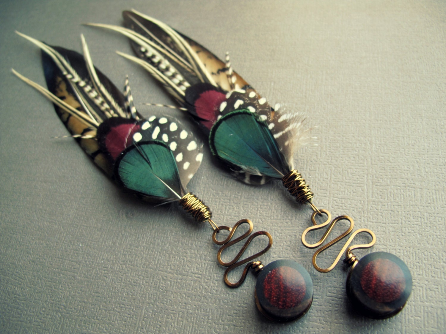 Dangle Plugs Feather Gauges Wood Plugs and Tunnels Ear Etsy