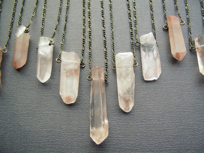 Raw Rose Quartz Necklace Raw Crystal Necklace Pink Quartz Crystal Pendant Rose Quartz Jewelry Rose Quartz Pendant Gemstone Necklace image 4