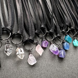 Mini Mondstein Choker Halskette, Mondstein Choker Halsband, Mondstein Choker Halsband, Choker Halsband für Frauen, Gothic Halsband, Kristall Choker, Halsband Bild 13