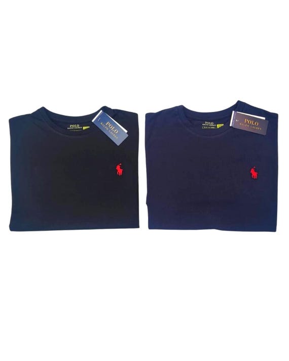 Polo Ralph Lauren Classic Fit Cotton Crew Neck T-Shirt – Summer Essential Black & Navy