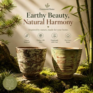 Ceramiczna doniczka – rustykalna, ręcznie szkliwiona doniczka