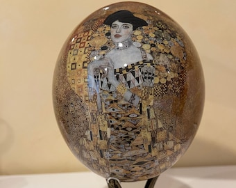 Ostrich Egg Portrait of Adele Bloch-Bauer I by Gustav Klimt