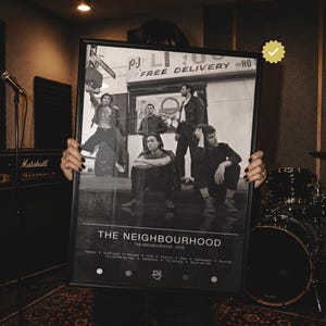 De buurtposter | Indie albumhoes muurdecoratie | Cadeau voor indie-fan | Muziekkamerdecoratie
