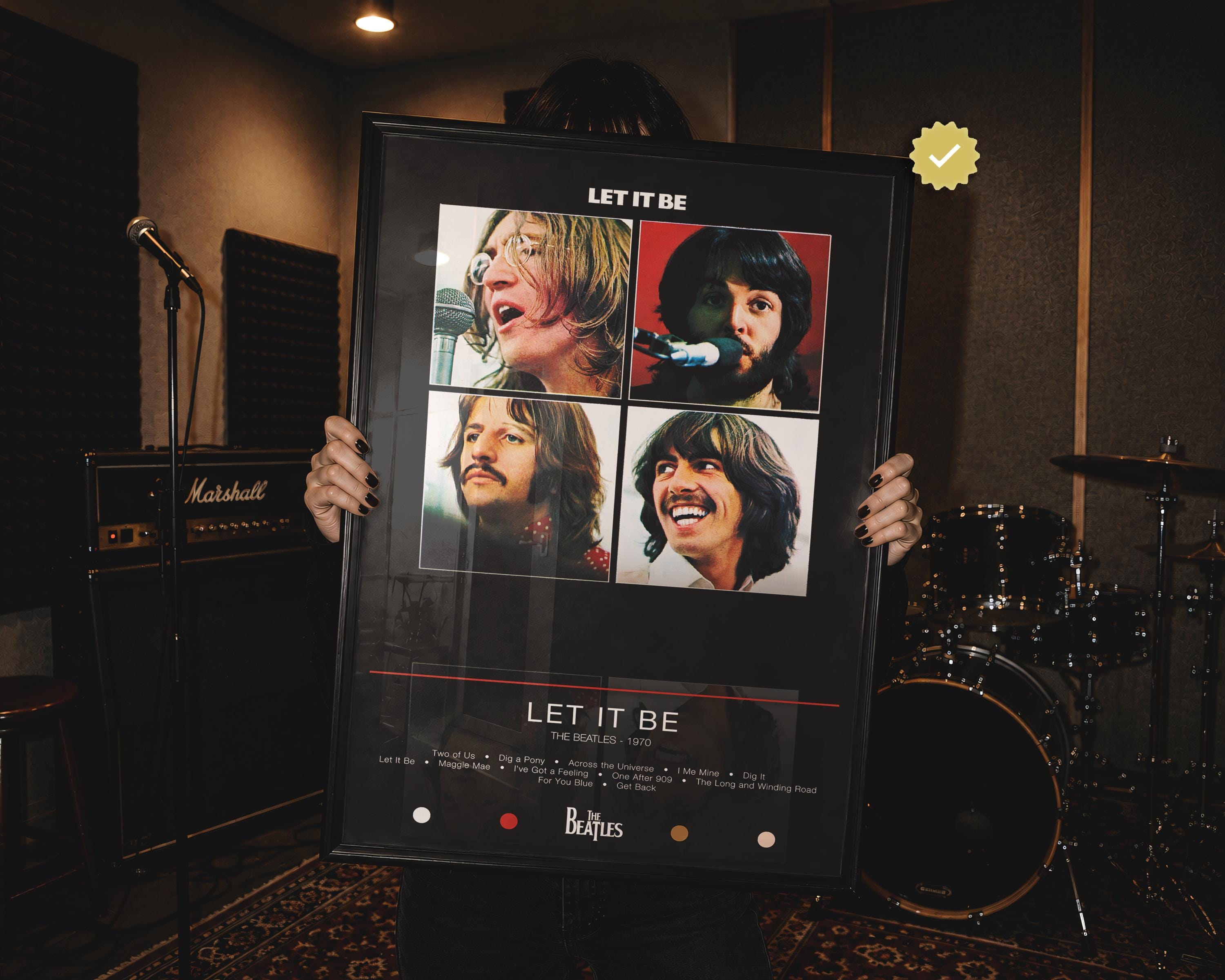 Beatles Let It Be Poster - Etsy