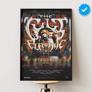 The Cult Electric Poster - Etsy