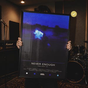 Daniel Caesar Never Enough Poster | R&B Album Cover Wall Art | Gift for RnB Fan | Music Room Decor