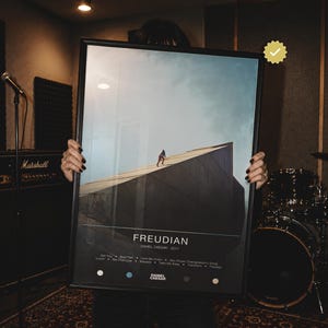 Daniel Caesar Freudian Poster | R&B Album Cover Wall Art | Gift for RnB Fan | Music Room Decor