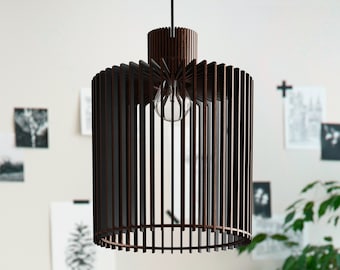 MAALIA | Zeitgenössische Deckenlampe - Umweltfreundliches Holzdesign, Größen und Oberflächen nach Wunsch