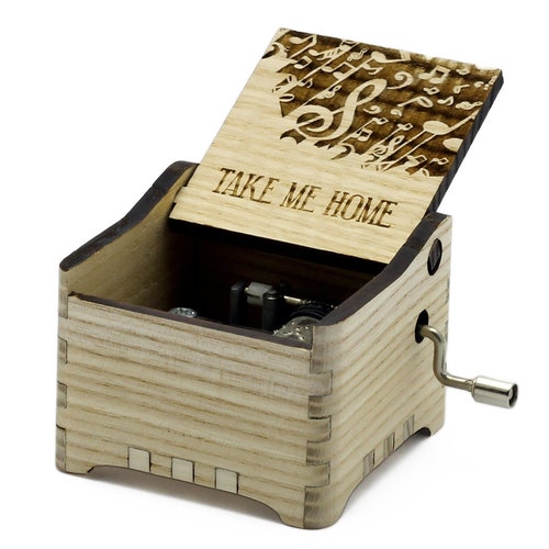 Household Collectables Music Boxes Coldplay Clocks Hand Crank Paper