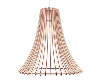 Wood Lamp / Wooden Lamp Shade / Hanging Lamp / Pendant Light / Decorative Ceiling Lamp / Modern Lamp /