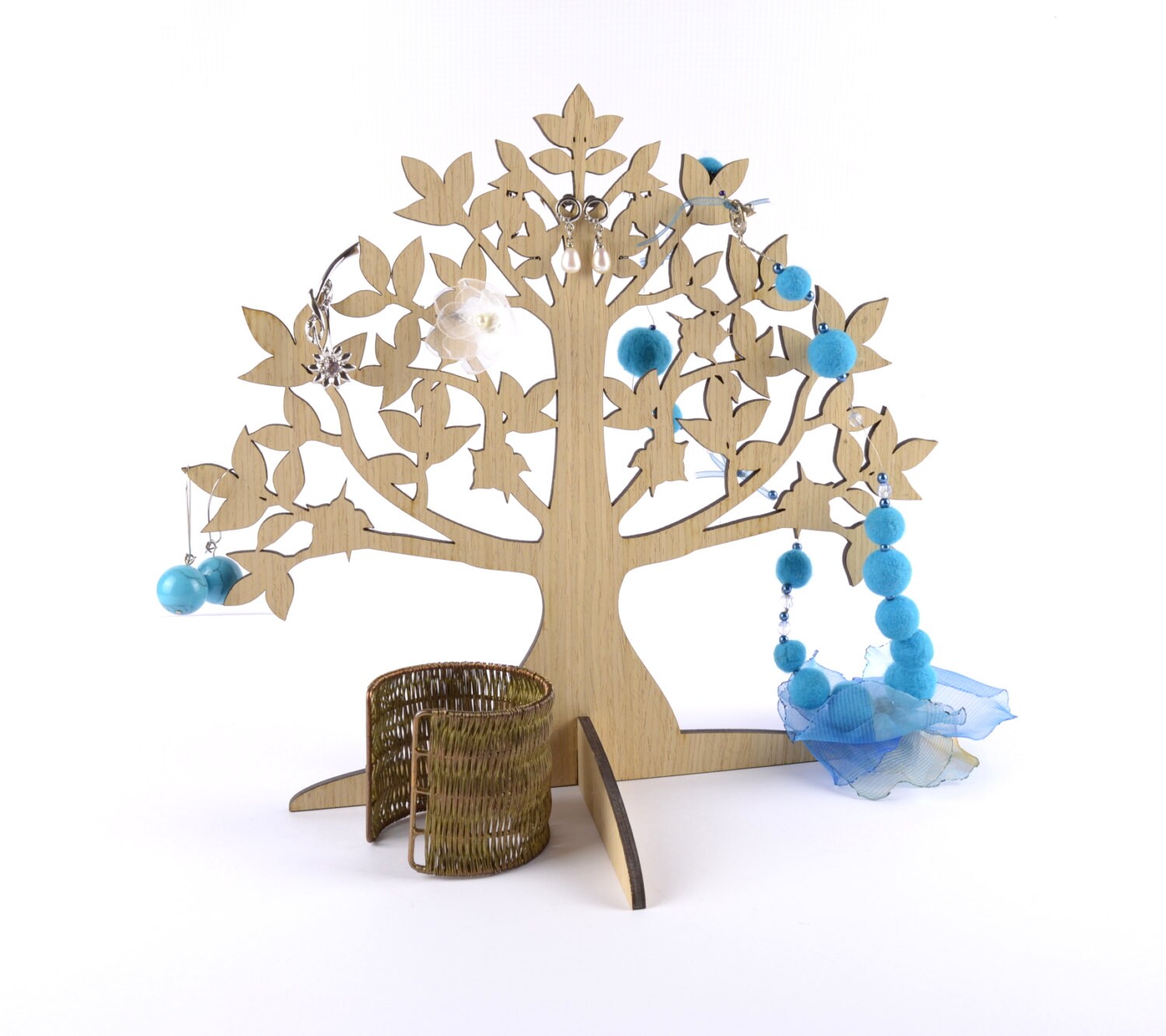 Wooden Jewelry Tree / Earring Holder / Jewelry Stand / Etsy