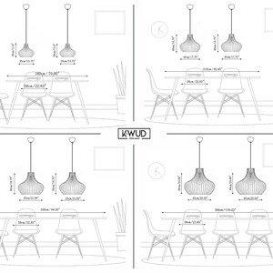 BELLAR Moderne Scandinavische stijl plafondmontage houten hanglamp lampenkap met E26/27 voet afbeelding 8